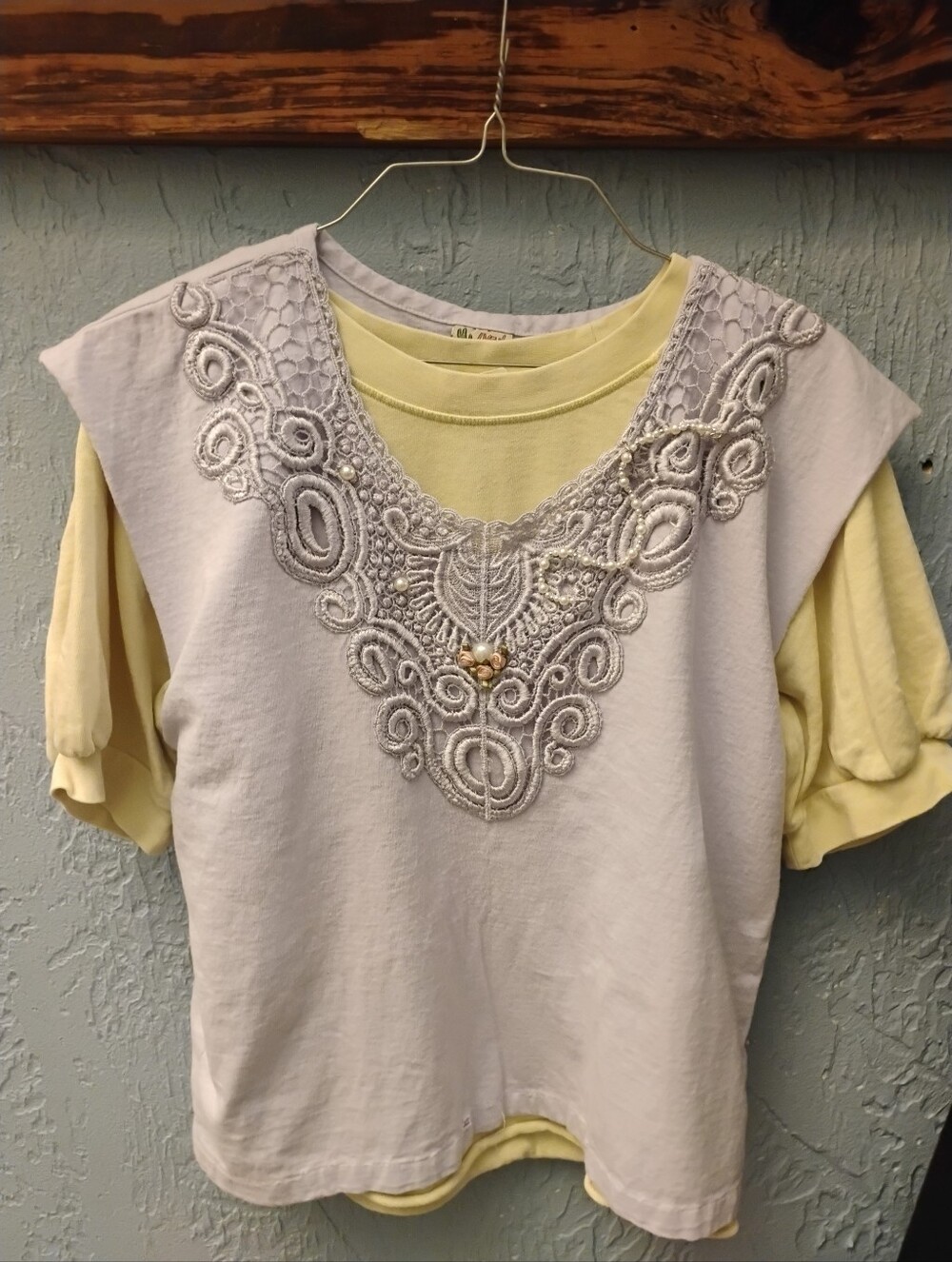 2 Pc. Layered Top Bundle/Cactus Cali/Universal Thread/Lavender/Yellow/MEDIUM